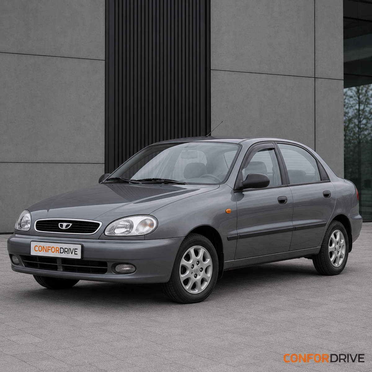 Daewoo Lanos Sedan 1997-2003 com chuventos dianteiros CONFORDRIVE