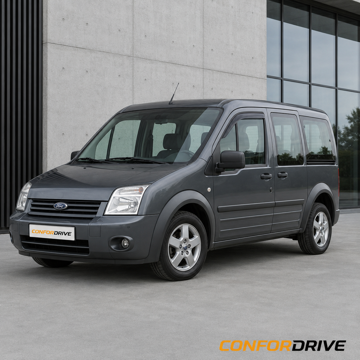 Ford Tourneo Connect 2002–2013 de 4 portas com chuventos dianteiros CONFORDRIVE