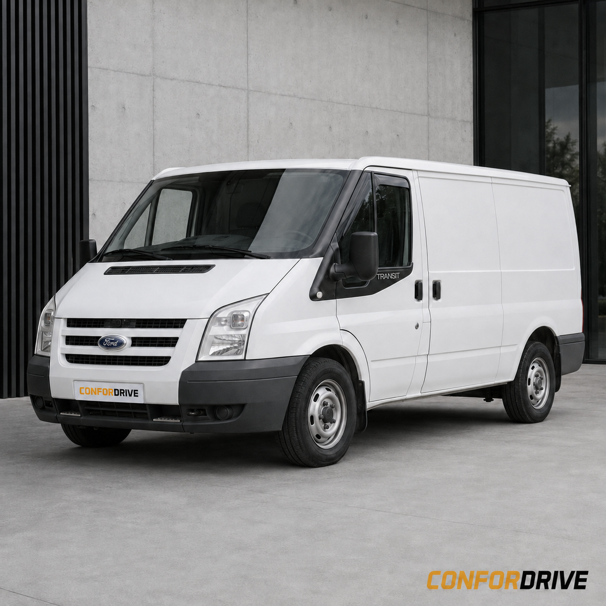 Ford Transit 2000–2013 de 4 portas com chuventos dianteiros CONFORDRIVE