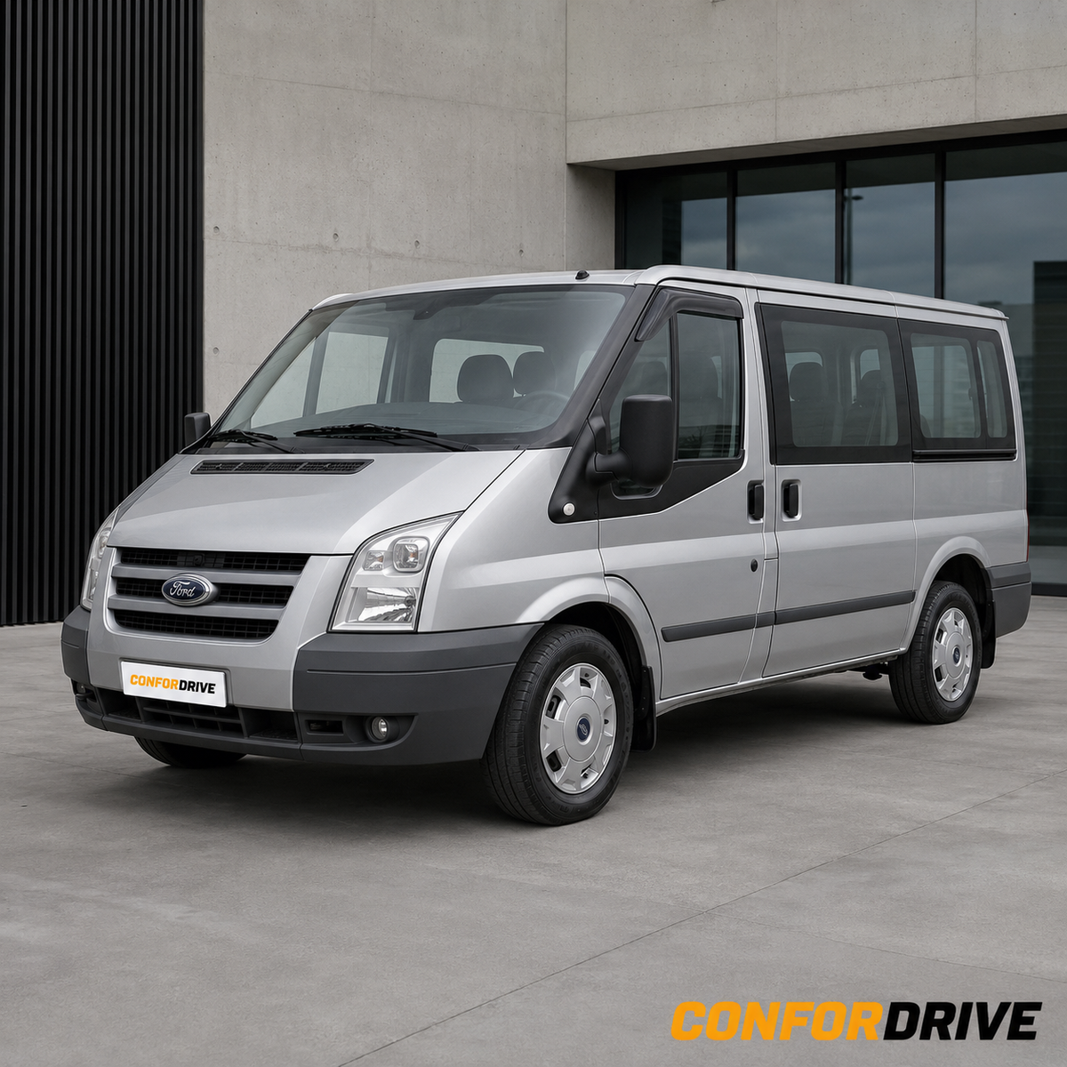 Ford Transit 2000–2013 de 5 portas com chuventos dianteiros CONFORDRIVE