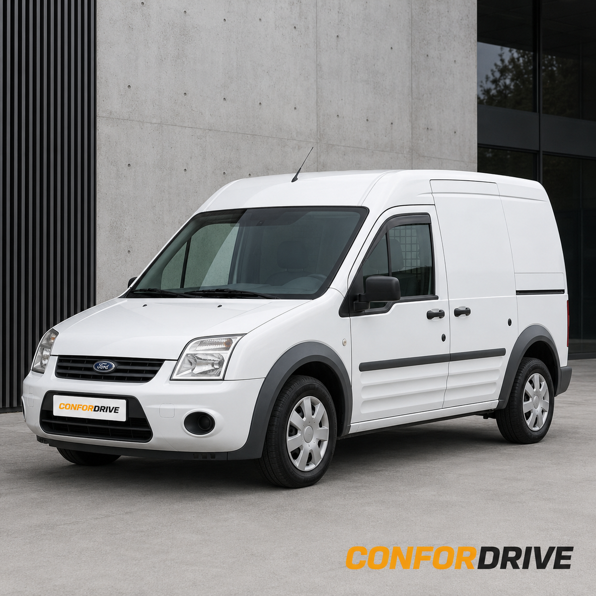 Ford Transit Connect 2002–2013 de 4 portas com chuventos dianteiros CONFORDRIVE