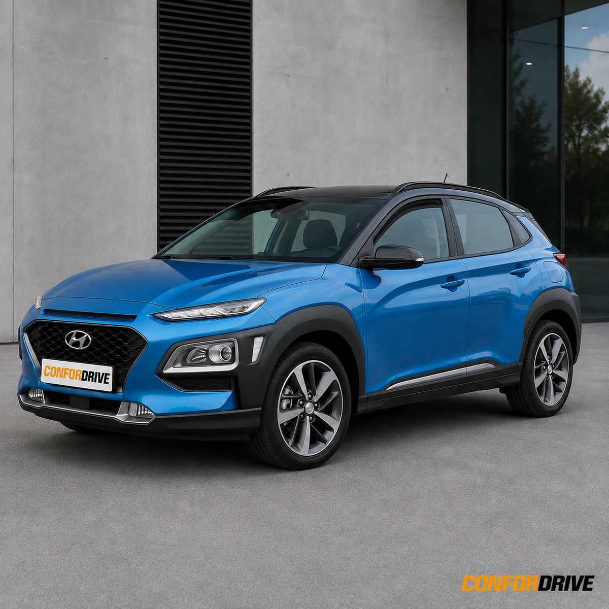 Hyundai Kauai 2017-2023 com chuventos dianteiros CONFORDRIVE