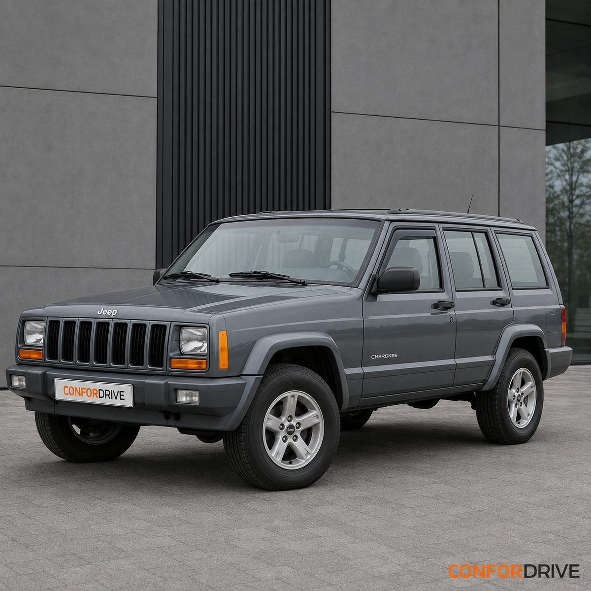 Jeep Cherokee XJ 1997-2001 com chuventos dianteiros CONFORDRIVE