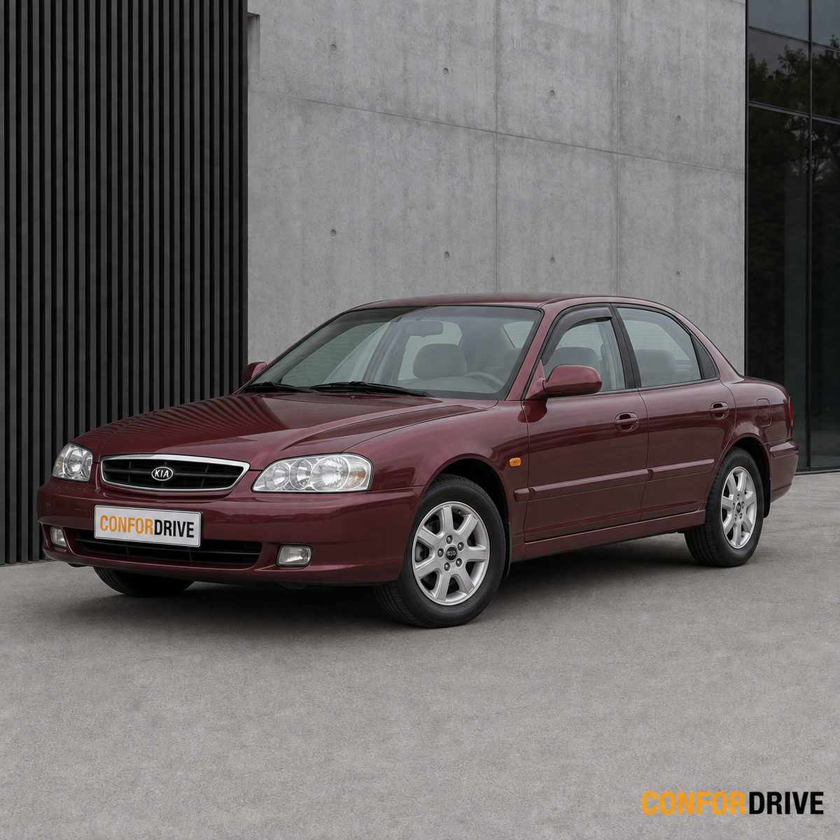 Kia Clarus 1996-2001 com chuventos CONFORDRIVE