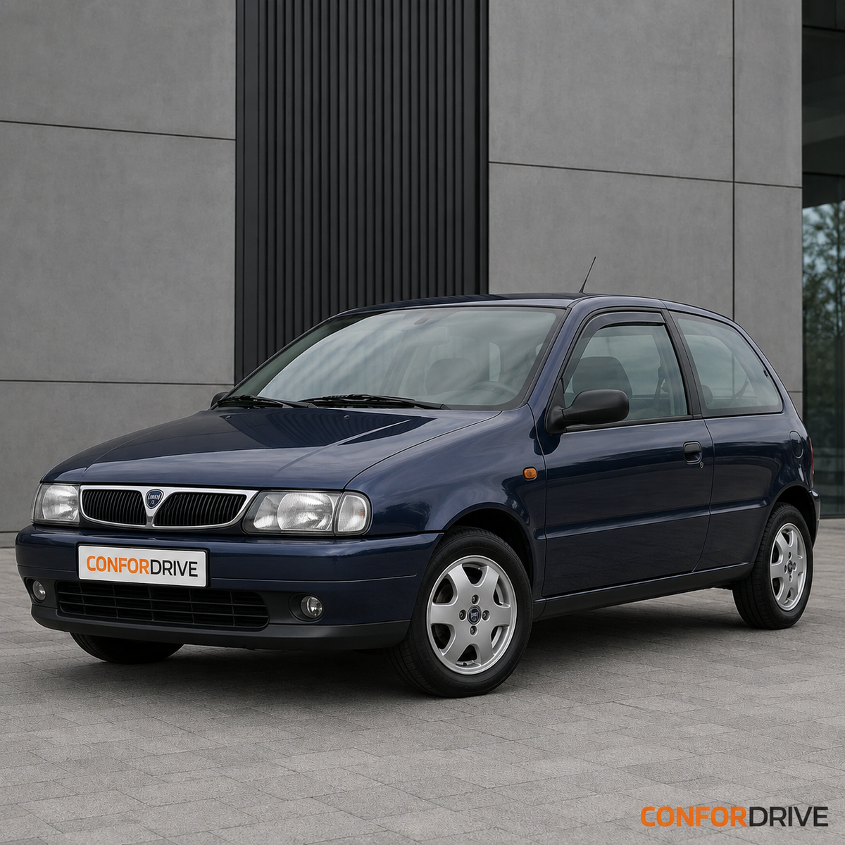 Lancia Ypsilon 1996-2003 de 3 portas com chuventos dianteiros CONFORDRIVE