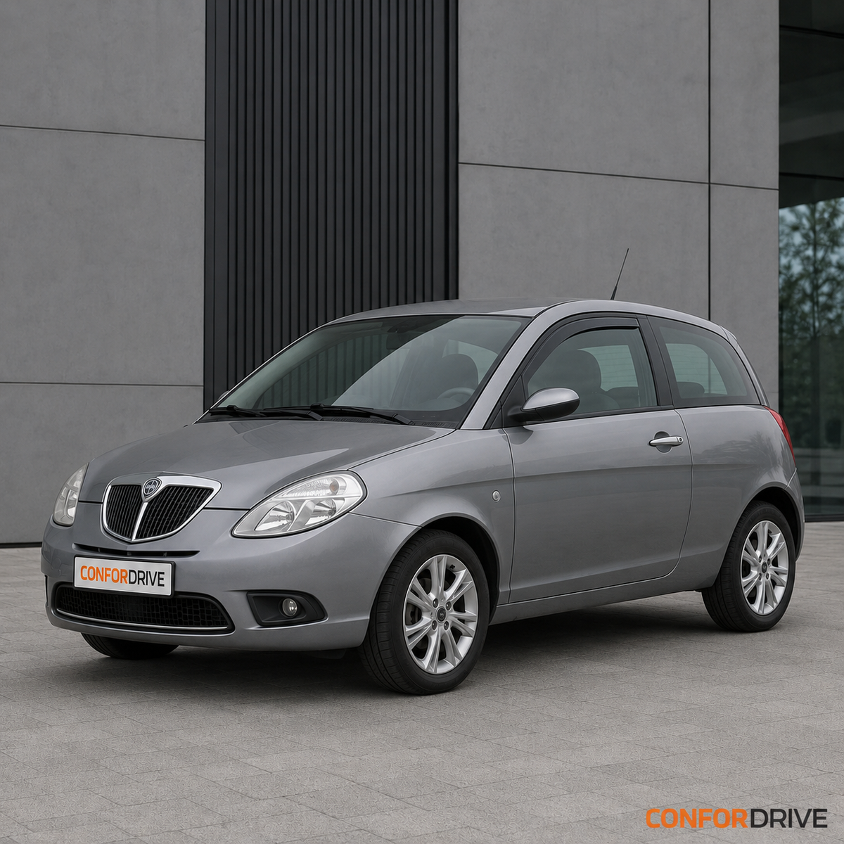 Lancia Ypsilon 2003-2011 de 3 portas com chuventos dianteiros CONFORDRIVE