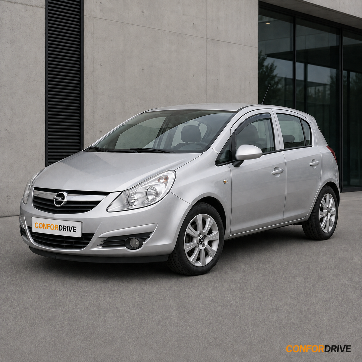 Opel Corsa D 2006-2014 de 5 portas com chuventos dianteiros CONFORDRIVE