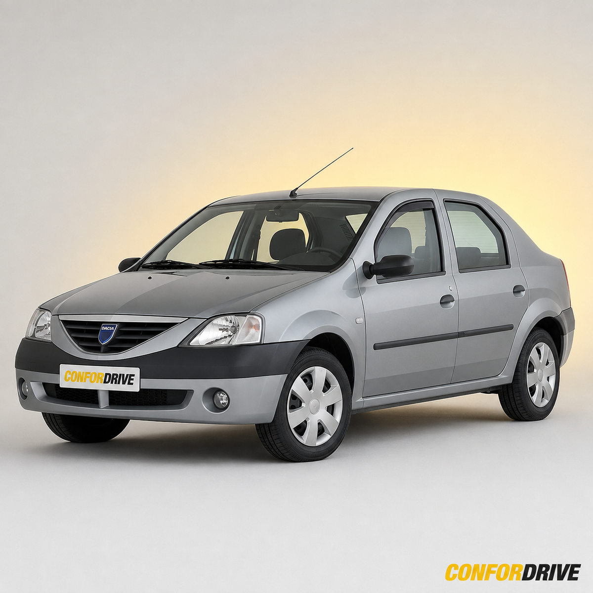 Dacia Logan Sedan 2005-2013 com chuventos interiores nas portas da frente