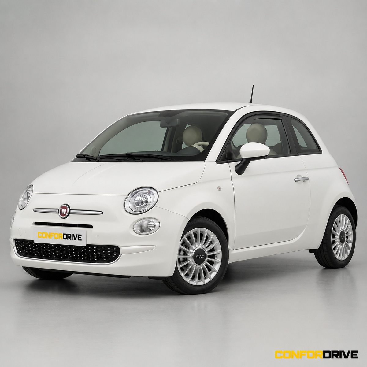 Fiat 500 2007-2020 com chuventos interiores nas portas da frente