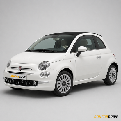 Fiat 500C 2009-2021 com chuventos interiores nas portas da frente