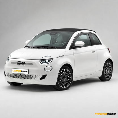 Fiat 500C desde 2021 com chuventos interiores nas portas da frente