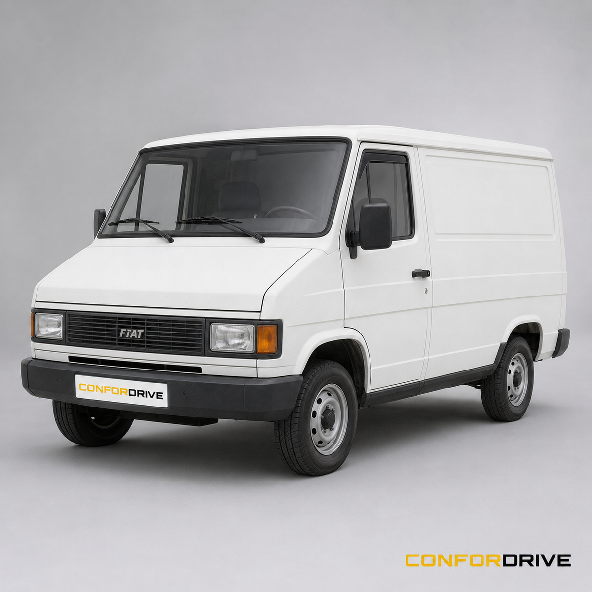 Fiat Ducato I 1981-1990 com chuventos interiores nas portas da frente