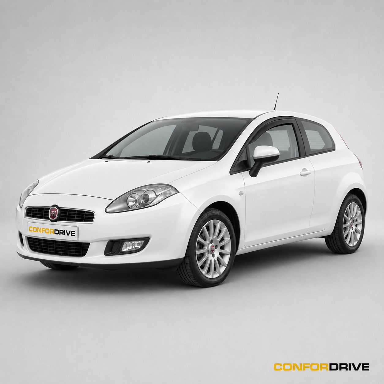 Fiat Grande Punto 2005-2009 de 3 portas com chuventos interiores