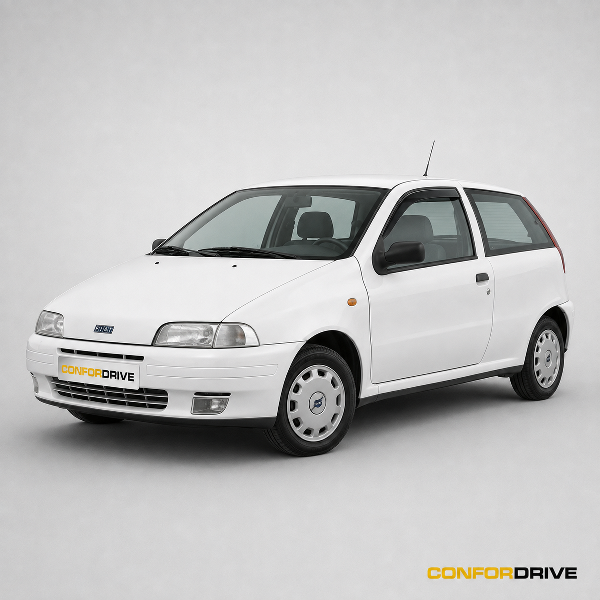 Fiat Punto 1993-1999 de 3 portas com chuventos interiores
