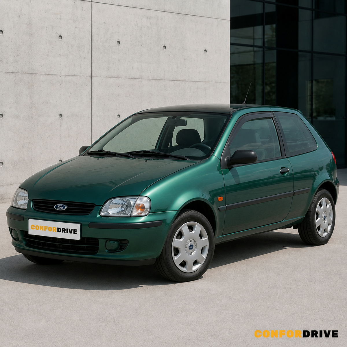 FORD Fiesta 1995-2002 de 3 portas com chuventos CONFORDRIVE