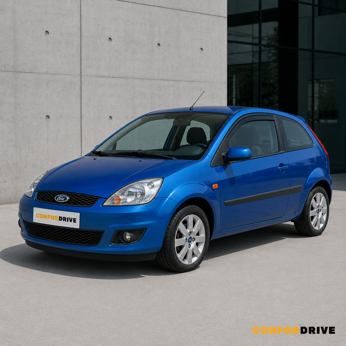 FORD Fiesta 2002-2008 de 3 portas com chuventos CONFORDRIVE
