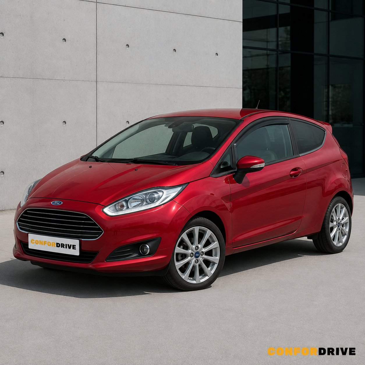 FORD Fiesta 2008-2017 de 3 portas com chuventos CONFORDRIVE
