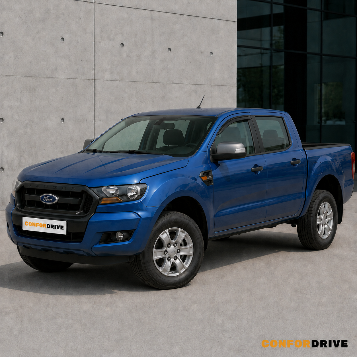 Ford Ranger Double Cab 2012-2022, 4 portas com dois chuventos dianteiros CONFORDRIVE