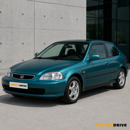 Honda Civic 1996-2001 3 portas com chuventos CONFORDRIVE
