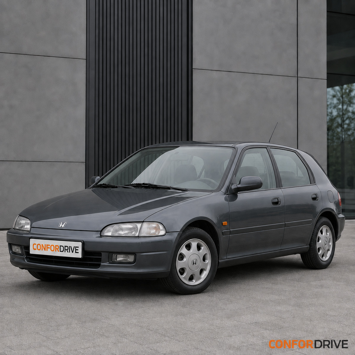 Honda Civic Hatch 1995-2000 com chuventos dianteiros CONFORDRIVE