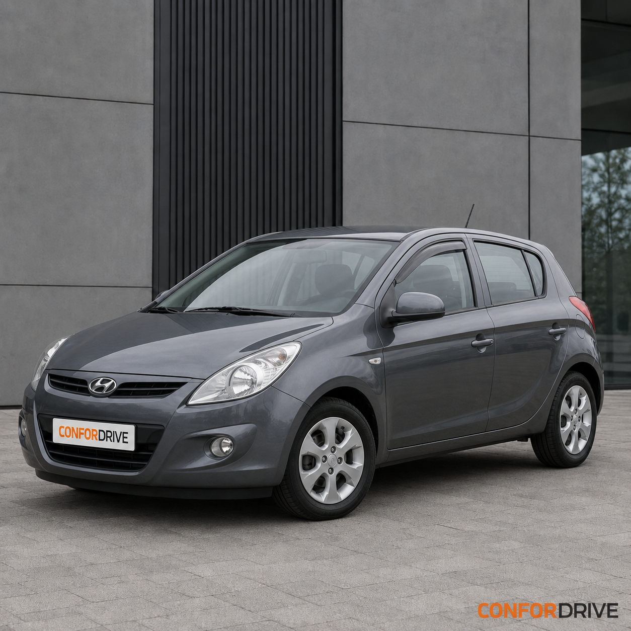 Hyundai i20 PB 2009-2015 5 portas com chuventos CONFORDRIVE