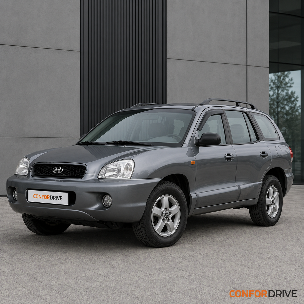 Hyundai Santa Fe SM 2000-2006 5 portas com chuventos CONFORDRIVE