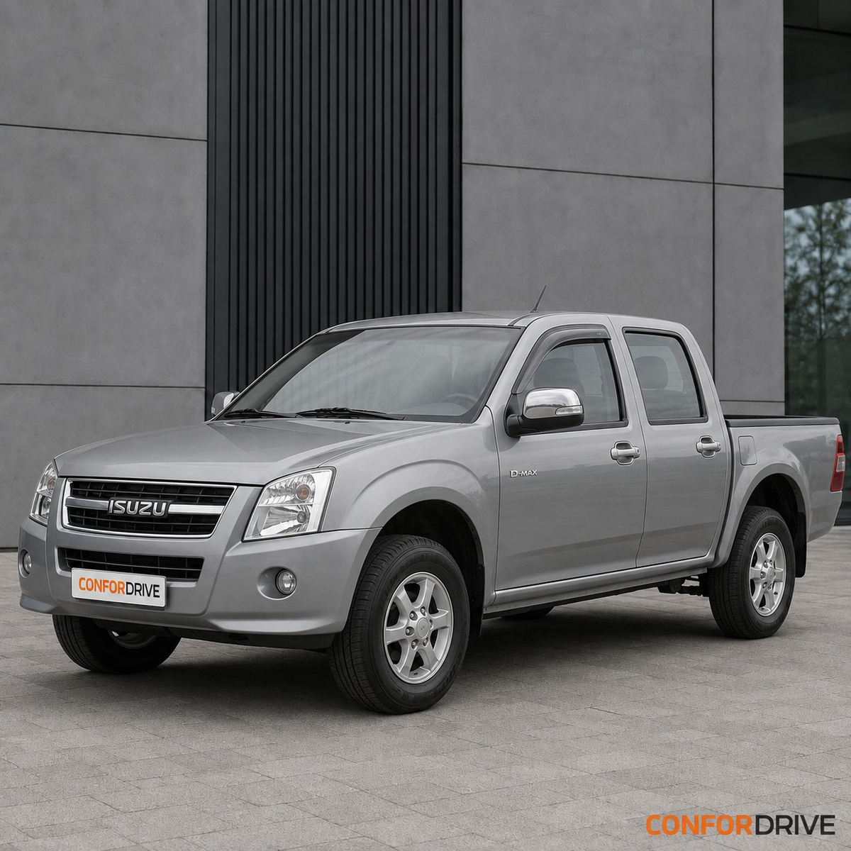 Isuzu D-MAX Double Cab 2006-2012 com chuventos dianteiros CONFORDRIVE