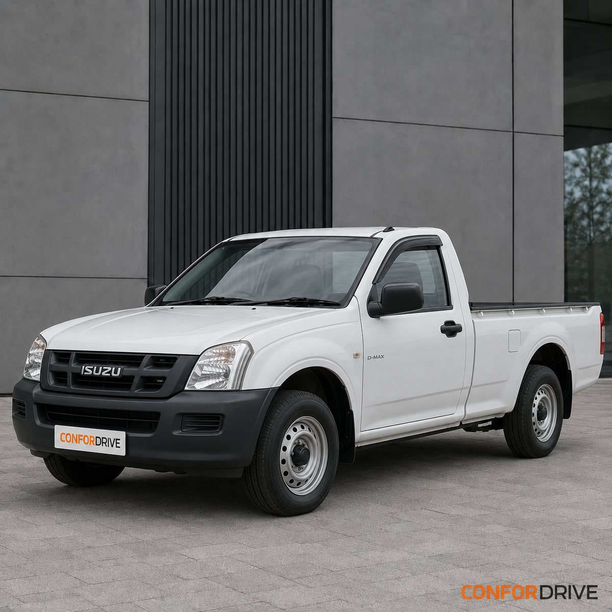 Isuzu D-MAX Single Cab 2006-2012 com chuventos dianteiros CONFORDRIVE