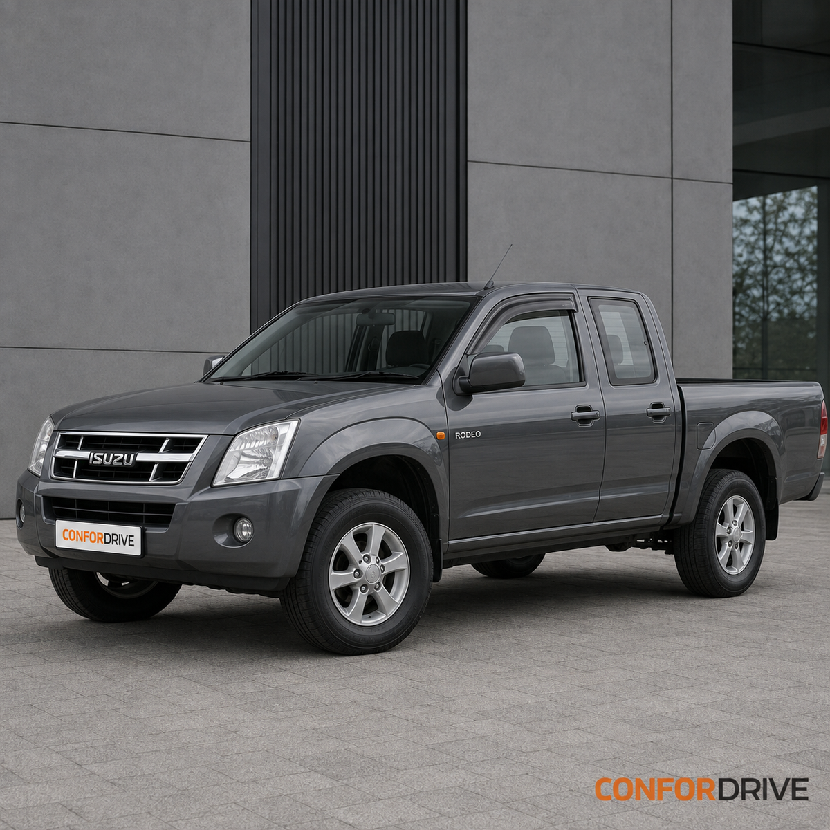 Isuzu Rodeo Space Cab 2006-2012 com chuventos dianteiros CONFORDRIVE