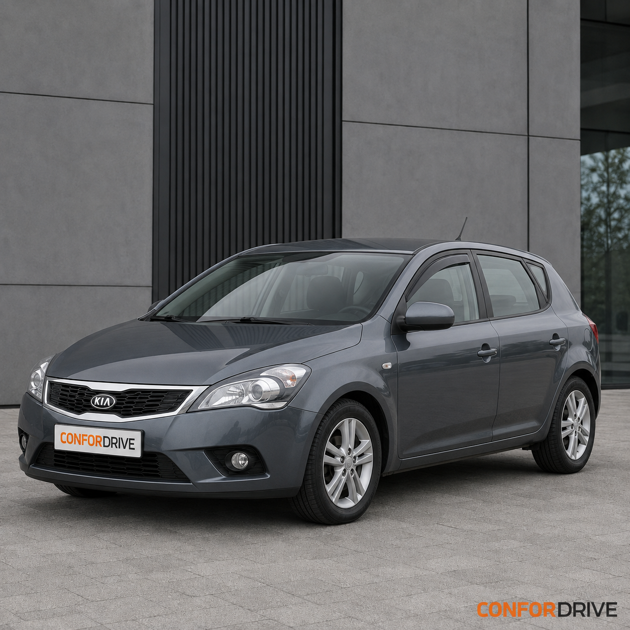 Kia Ceed 2007-2012 com chuventos dianteiros CONFORDRIVE