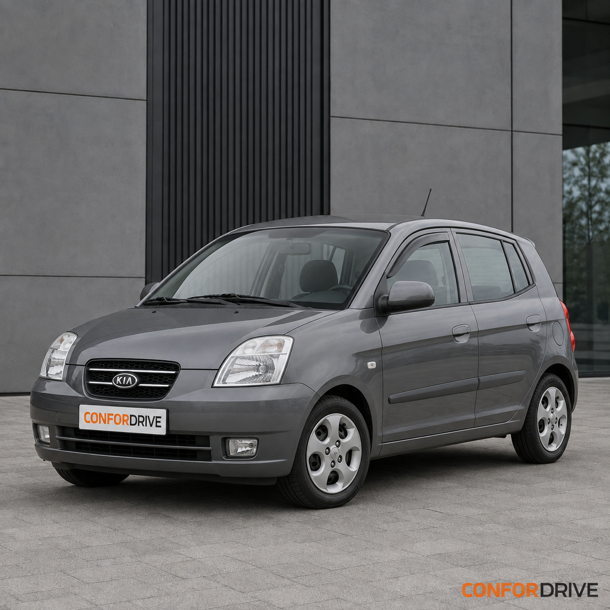Kia Picanto 2004-2010 com chuventos dianteiros CONFORDRIVE