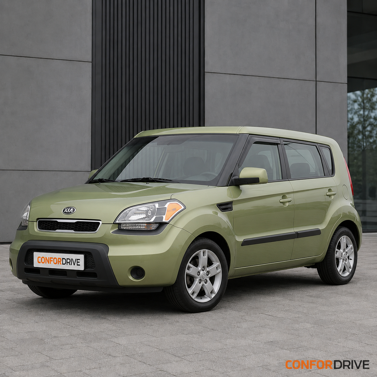 Kia Soul 2009-2013 com chuventos dianteiros CONFORDRIVE