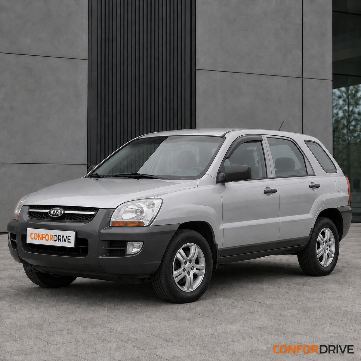 Kia Sportage 2004-2010 com chuventos dianteiros CONFORDRIVE