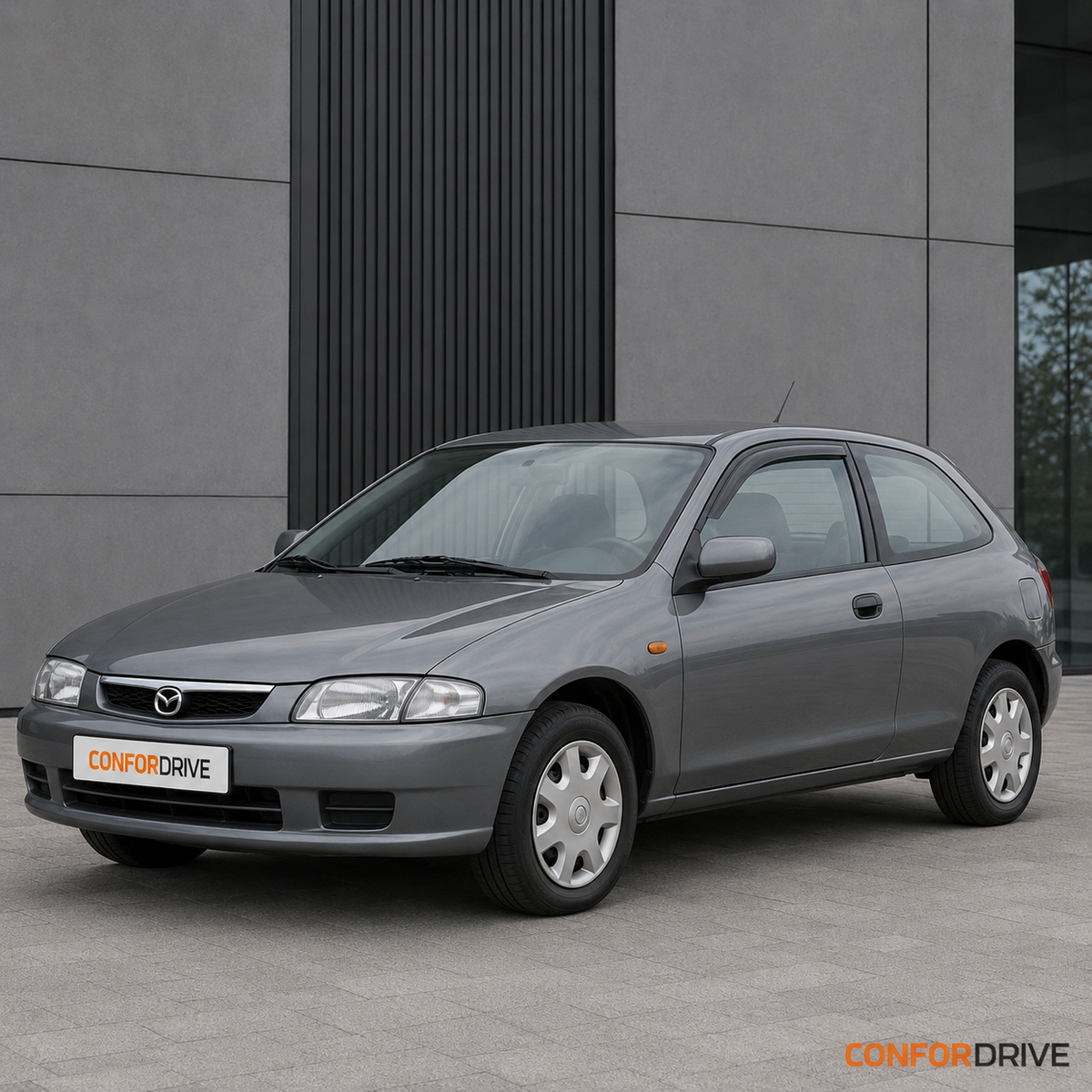 Mazda 323 P BA 1997-2000 3 portas com chuventos CONFORDRIVE