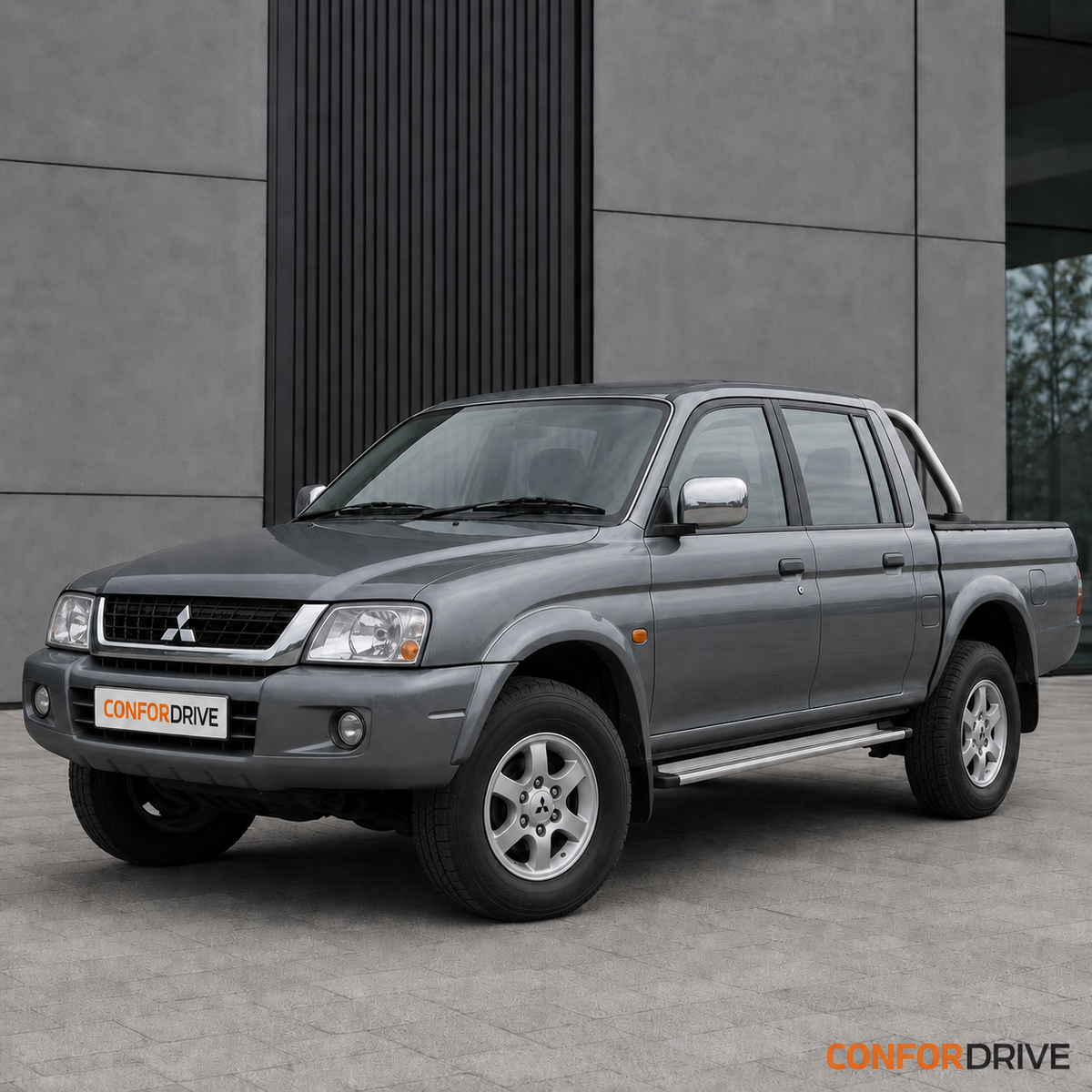 Mitsubishi L200 Double Cab K74 1996-2005 4 portas com chuventos dianteiros CONFORDRIVE