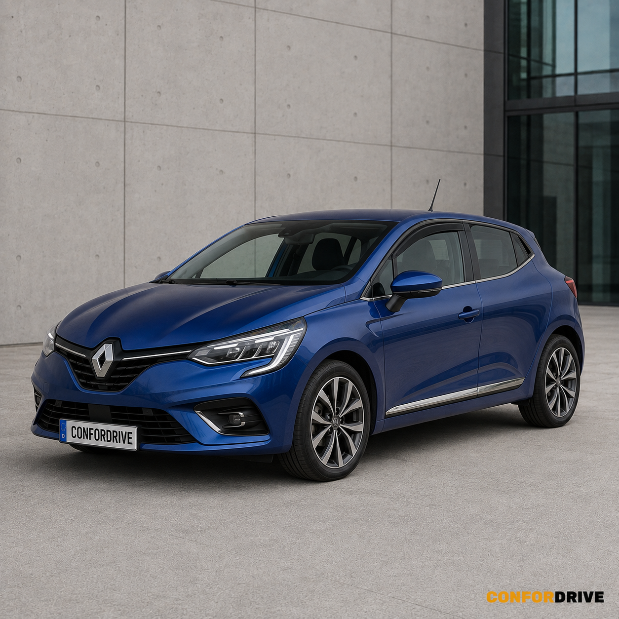 Renault Clio V 2019-2025 com chuventos interiores nas portas da frente