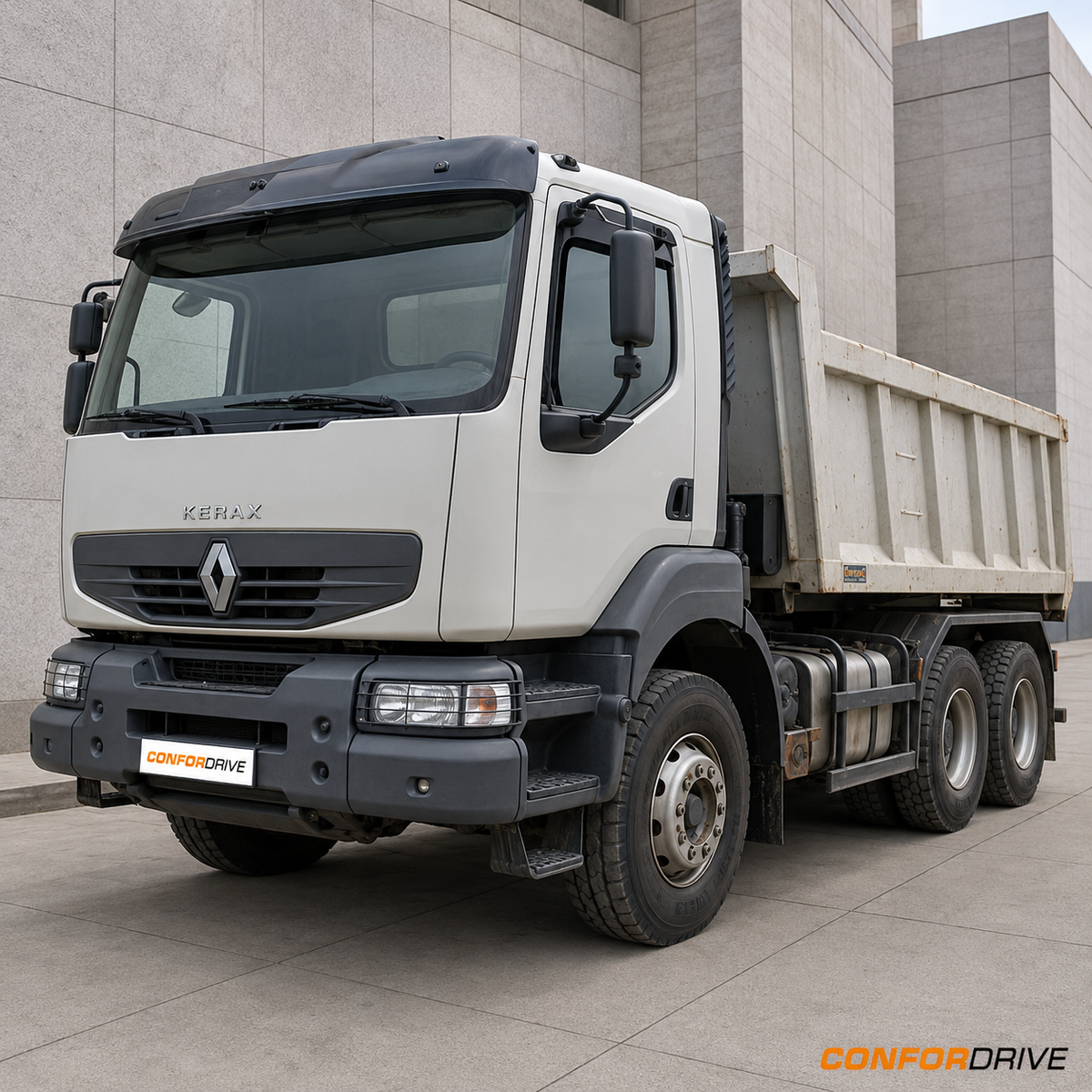 Renault Kerax com chuventos interiores nas portas da frente CONFORDRIVE