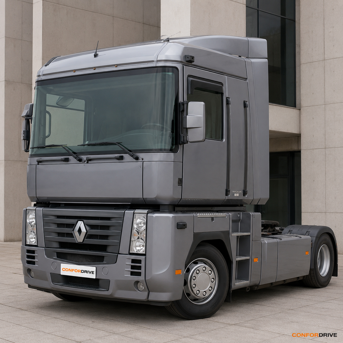Renault Magnum 2003-2008 com chuventos interiores nas portas da frente CONFORDRIVE