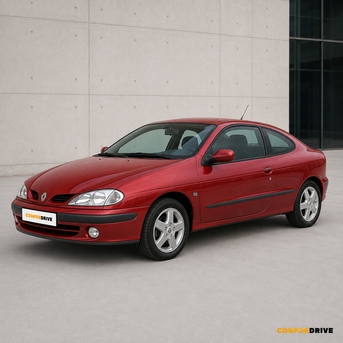 Renault Megane I Coach 1996-2002 com chuventos interiores dianteiros CONFORDRIVE