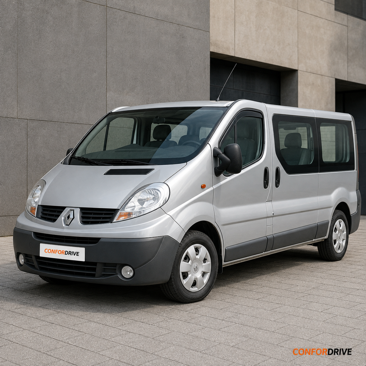 Renault Trafic II 2001-2014 versão de passageiros com chuventos interiores nas portas da frente CONFORDRIVE