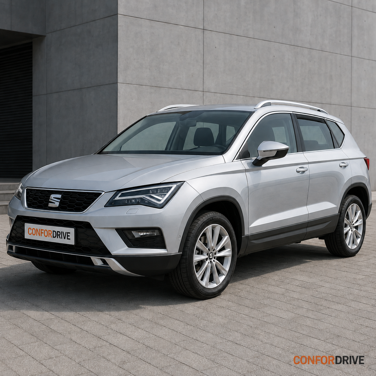 SEAT Ateca 2016 com chuventos traseiros CONFORDRIVE