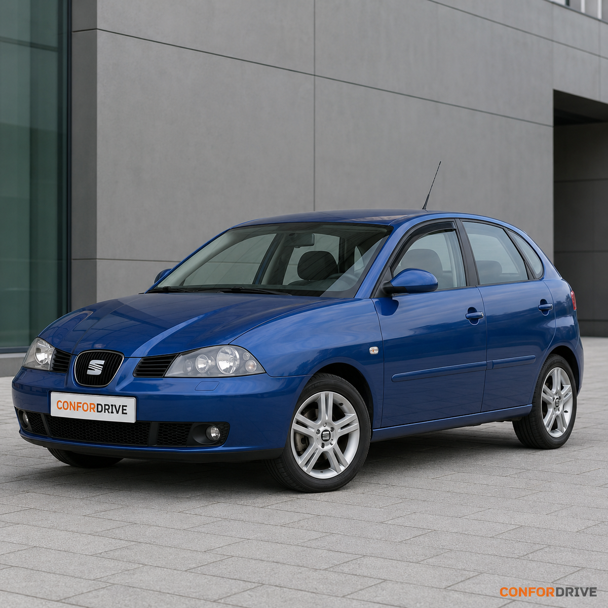SEAT Ibiza III 2002-2008 de 5 portas com chuvento interior nas portas da frente CONFORDRIVE