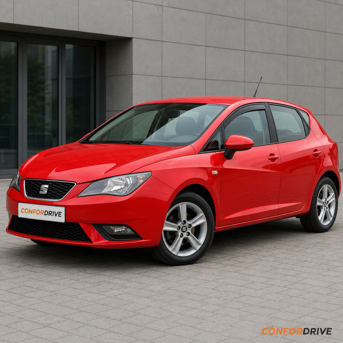 SEAT Ibiza IV 2008-2017 de 5 portas com chuvento interior nas portas da frente CONFORDRIVE
