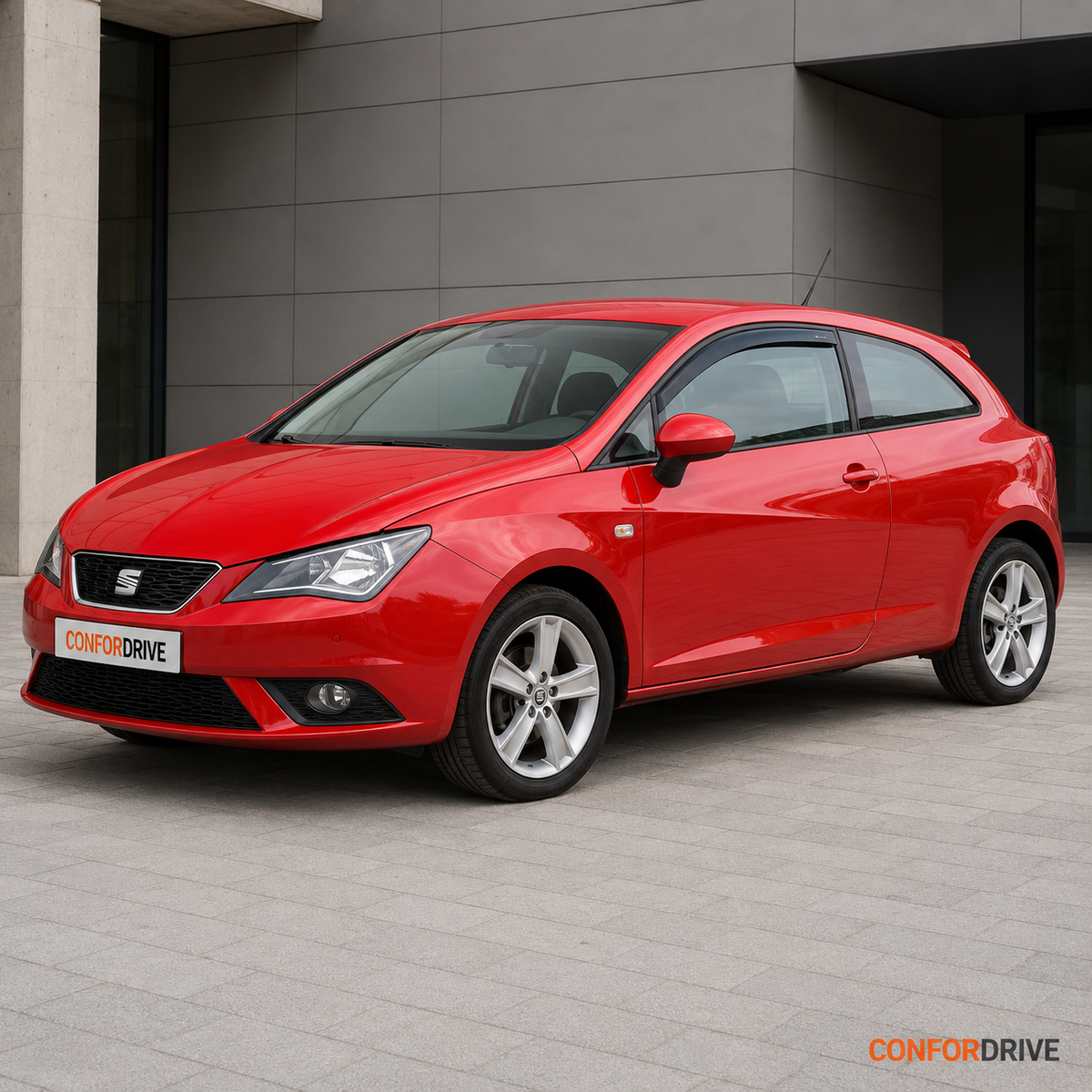 Imagem SEAT Ibiza IV SC 2008-2017 de 3 portas com chuvento interior dianteiro CONFORDRIVE