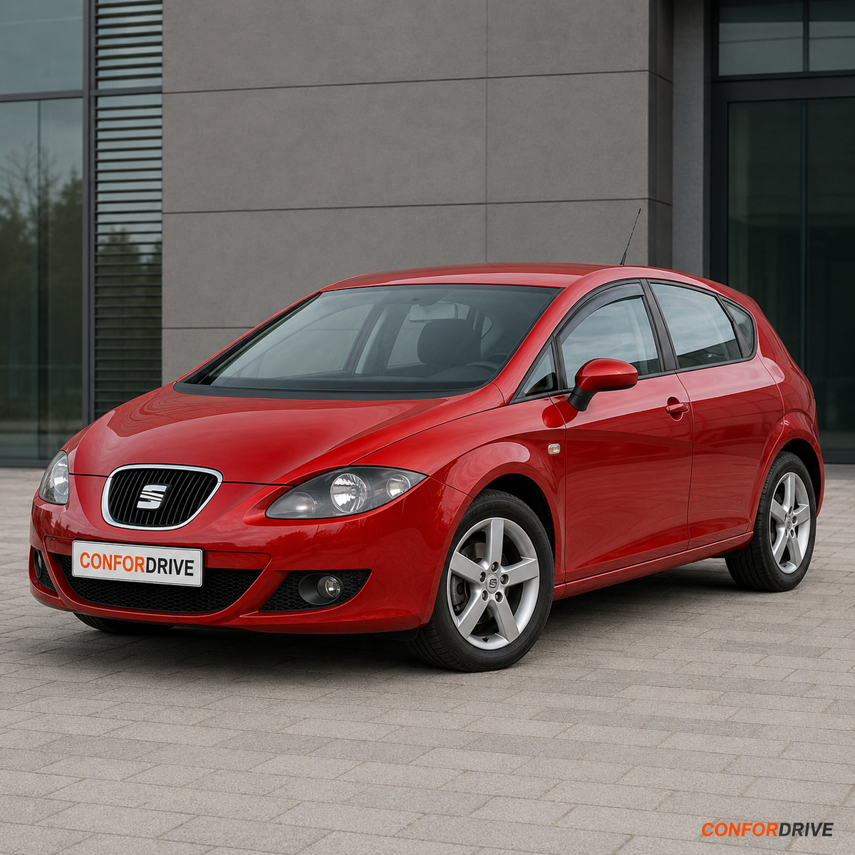SEAT Leon II 2005-2012 com chuventos interiores nas portas da frente CONFORDRIVE