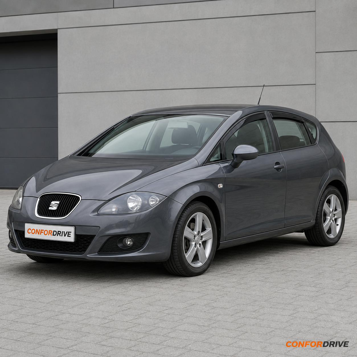 SEAT Leon II 2005-2012 com chuventos interiores nas portas da frente e traseiras CONFORDRIVE