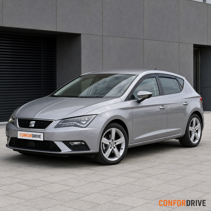 SEAT Leon III 2012-2020 com chuventos interiores nas portas da frente e traseiras CONFORDRIVE