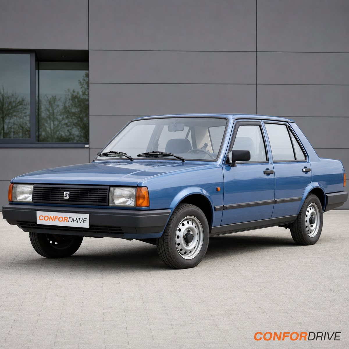 SEAT Málaga 1985-1987 com chuventos interiores nas portas da frente CONFORDRIVE