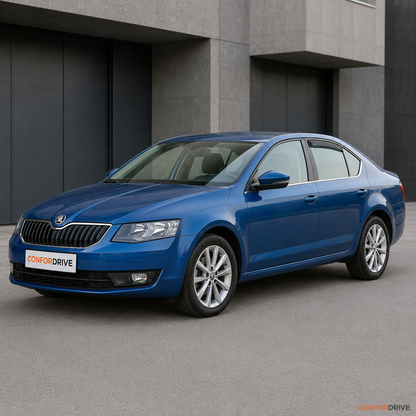SKODA Octavia III Sedan 2013-2020 com chuventos traseiros CONFORDRIVE