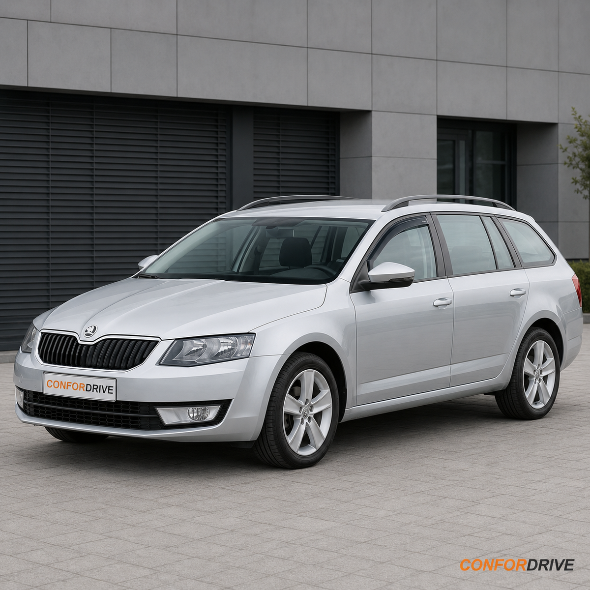 SKODA Octavia III SW 2013-2020 com chuventos dianteiros CONFORDRIVE